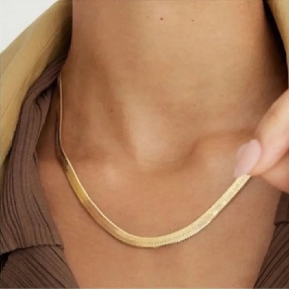 NWT Jennifer Zeuner Karli Necklace Gold Plated